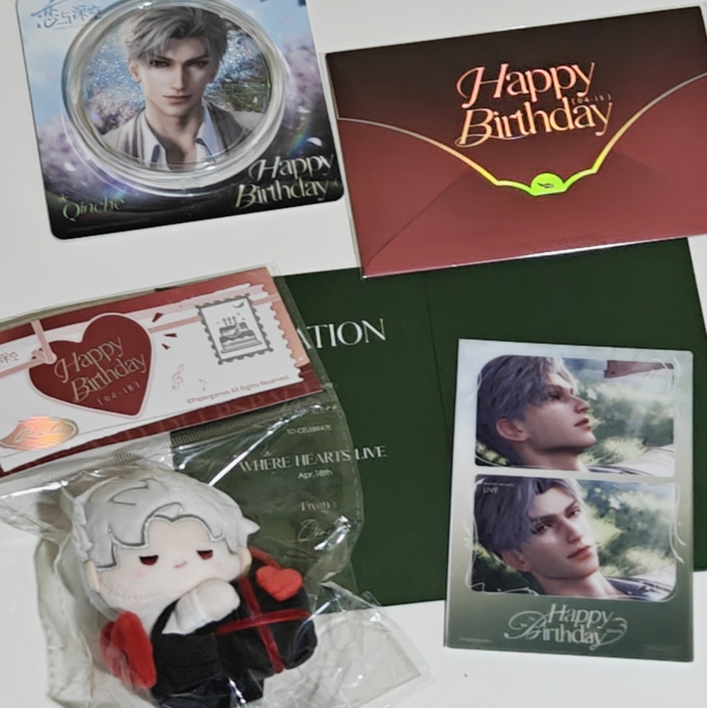 Love and Deepspace Sylus Birthday Official Merch Small Set